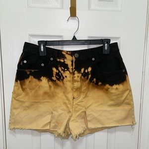 Ralph Lauren Distressed Dip-Bleached Denim Shorts